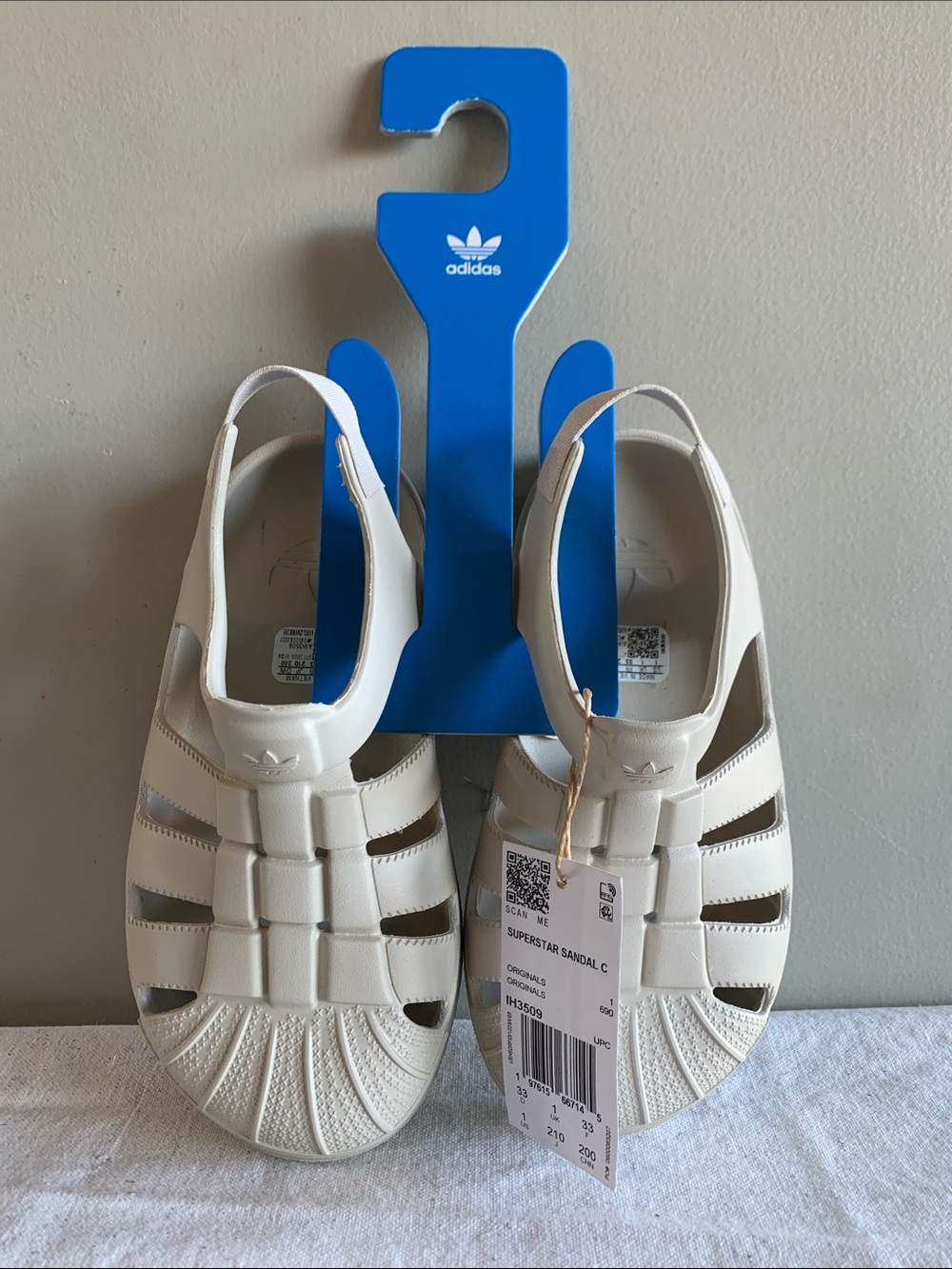 adidas Kids Cream Jelly Fisherman Sandals